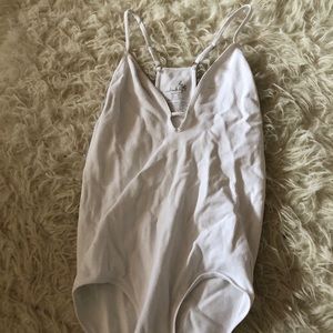 Free People White Body Suit